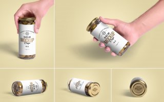 纸盒样机包装盒展示样机PaperBoxMockupRoundMediumSize(图5)
