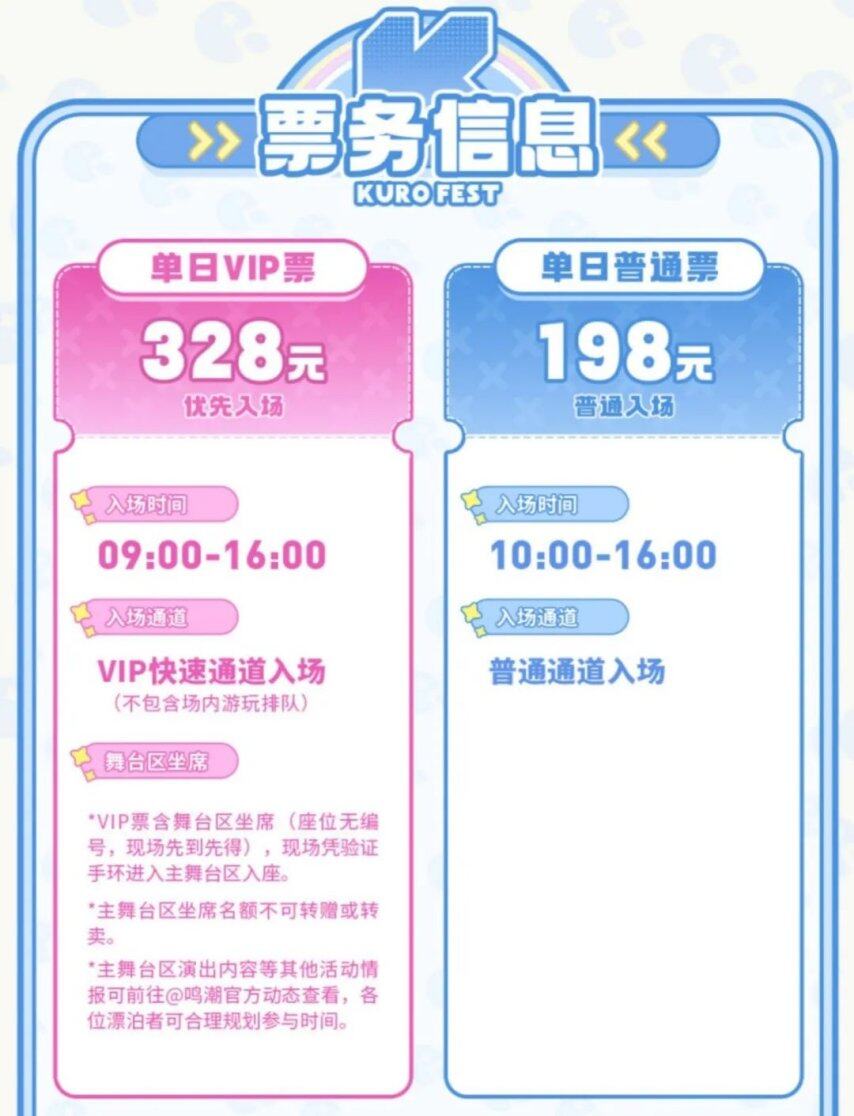 《鸣潮》库洛游戏嘉年华第二轮余票贩售即将开启！鸣潮25版本周边上新情况！(图5)